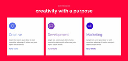 Creativity With A Purpose - Landing Page Designer