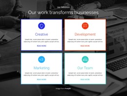 Our Work Transforms Your Business Store Template