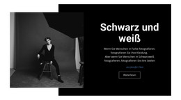 Neues Design Für Schwarz-Weiß-Studio