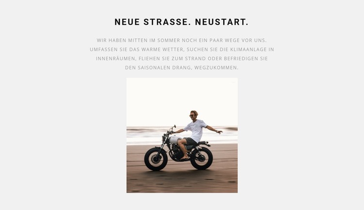 Neustart Neustart Website-Modell