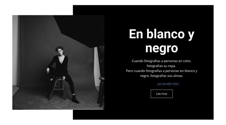 Estudio blanco y negro Plantillas de creación de sitios web