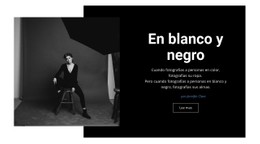 HTML5 Adaptable Para Estudio Blanco Y Negro