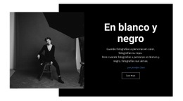 Estudio Blanco Y Negro: Página De Destino HTML5