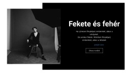 Fekete -Fehér Stúdió – Tökéletes Webhelytervezés