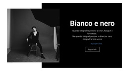 Studio In Bianco E Nero - Download Gratuito Del Modello Di Sito Web