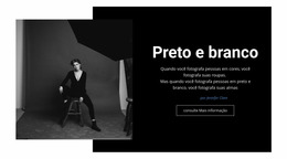 Estúdio Preto E Branco - Inspiração De Template Joomla