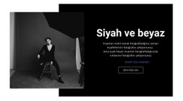 Siyah Beyaz Stüdyo - Premium Şablon