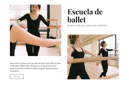Escuela De Ballet Plantilla De Sitio Web CSS