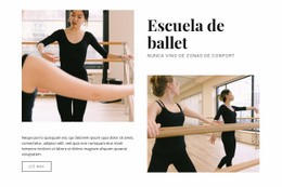 Impresionante Plantilla HTML5 Para Escuela De Ballet