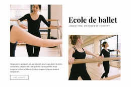 Ecole De Ballet - Website Creator HTML