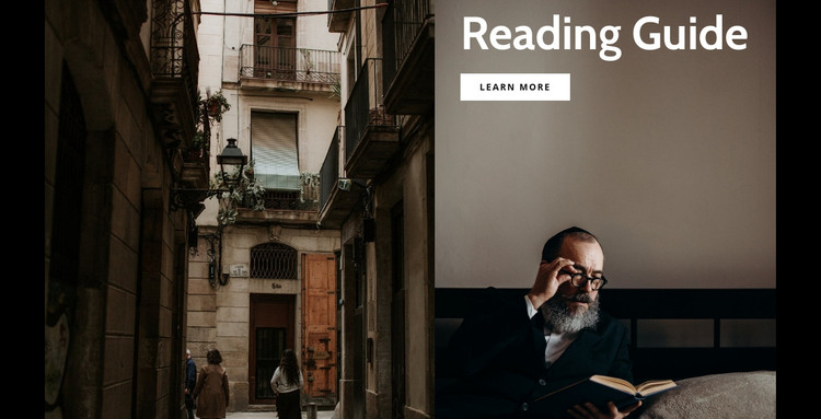 Reading guide Homepage Design