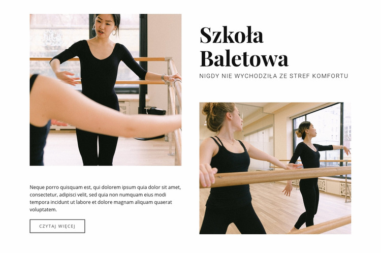 Szkoła baletowa Szablon Joomla