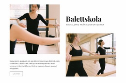 Balettskola CSS-Webbplatsmall