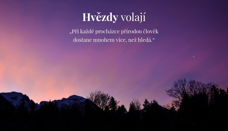 Studium hvězdné oblohy Šablona