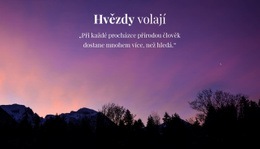 Studium Hvězdné Oblohy – Jednoduchá Šablona Webu