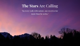 Page Website For Studying The Starry Sky