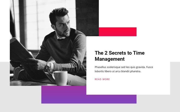 Secrets of Time Management CSS Template