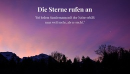Den Sternenhimmel Studieren – Mehrzweck-HTML5-Vorlage