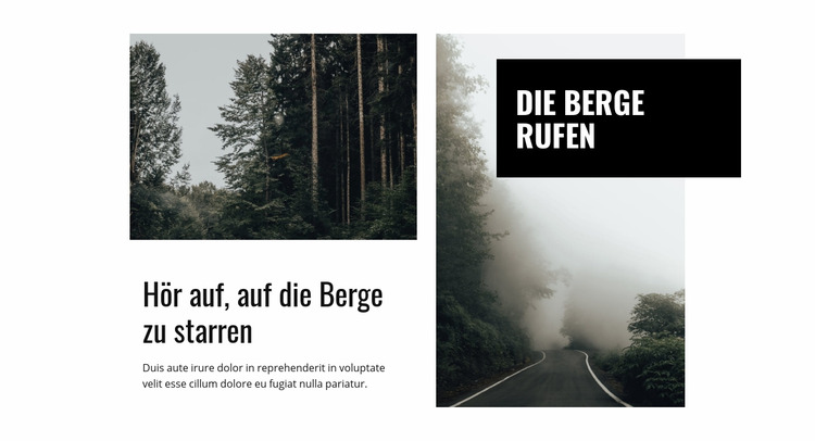 Berg und Natur Joomla Vorlage