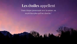 Étudier Le Ciel Étoilé - Conception De Sites Web Réactifs