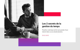 Secrets De La Gestion Du Temps - Modèle De Site