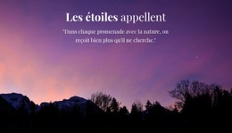 Étudier Le Ciel Étoilé - Modèle HTML5 Polyvalent