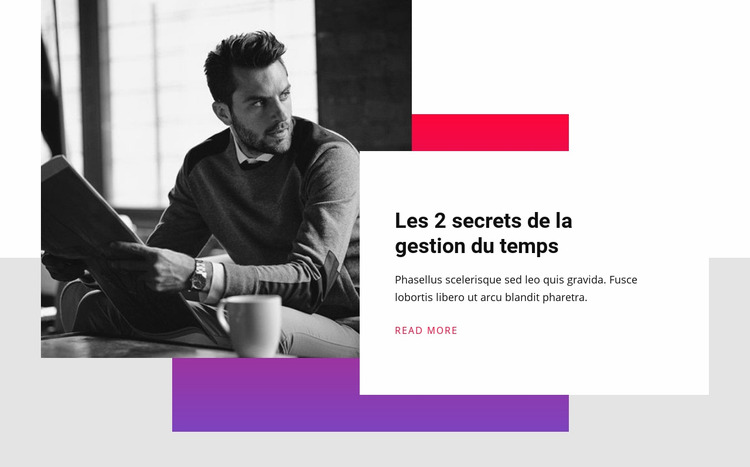 Secrets de la gestion du temps Modèle Joomla