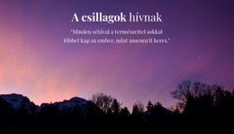 A Csillagos Ég Tanulmányozása - Egyszerű Webhelysablon