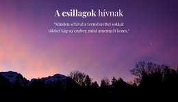 A Csillagos Ég Tanulmányozása - Reszponzív Weboldal Tervezés