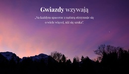 Studiowanie Rozgwieżdżonego Nieba - Darmowy Szablon