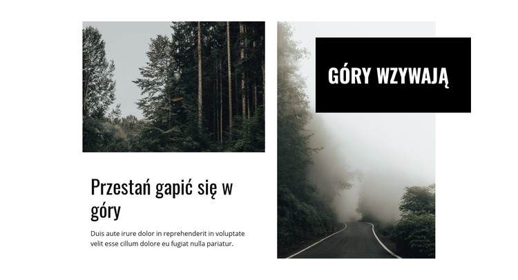 Góry i przyroda Szablon HTML