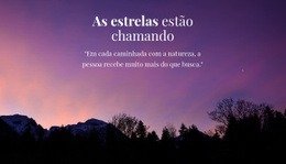 Estudando O Céu Estrelado - HTML5 Website Builder