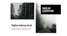Dağ Ve Doğa - Modern Site Tasarımı