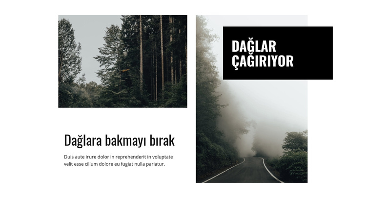 Dağ ve doğa WordPress Teması