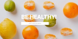 HTML5 Responsive For Be Healthy