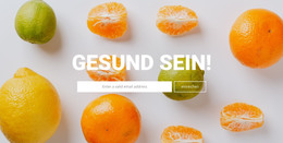 Gesund Sein - HTML- Und CSS-Vorlage