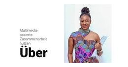 Premium-Website-Design Für Multimedia-Zusammenarbeit