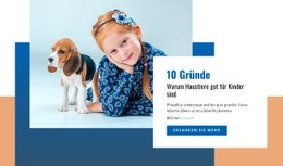 Haustiere Und Kinder - Mehrzweck-Landingpage