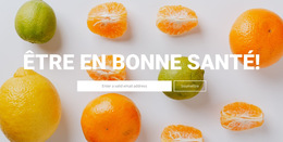Être En Bonne Santé - Modèle De Page Web