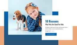 Multipurpose Html Code For Pets And Kids