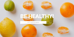 Be Healthy - HTML And CSS Template