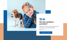 Háziállatok És Gyerekek – Online Sablonok