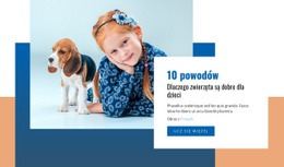 Projekt Strony Internetowej Zwierzęta I Dzieci Na Dowolne Urządzenie