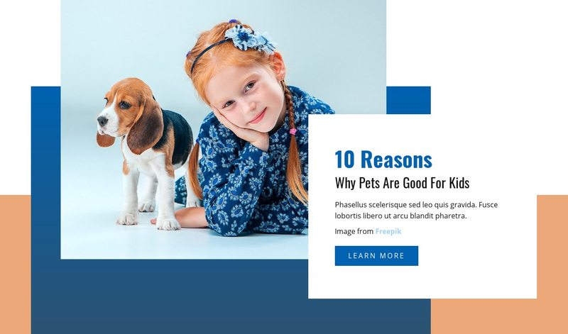 Pets and Kids Web Page Design