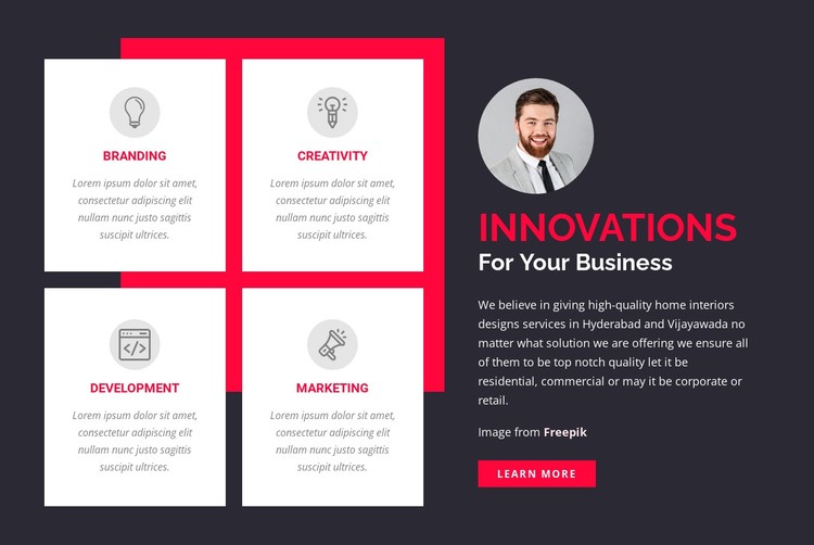 Innovations for Your Business CSS Template