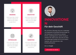 Innovationen Für Ihr Unternehmen - Kreative Mehrzweckvorlage Für Eine Seite