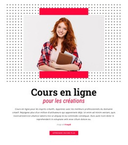 Cours En Ligne Pour Les Créatifs – Modèle Gratuit