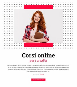 Corsi Online Per Creativi: Modello HTML5, Reattivo, Gratuito