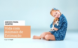 Um Design De Site Exclusivo Para Vida Com Animais De Estimação