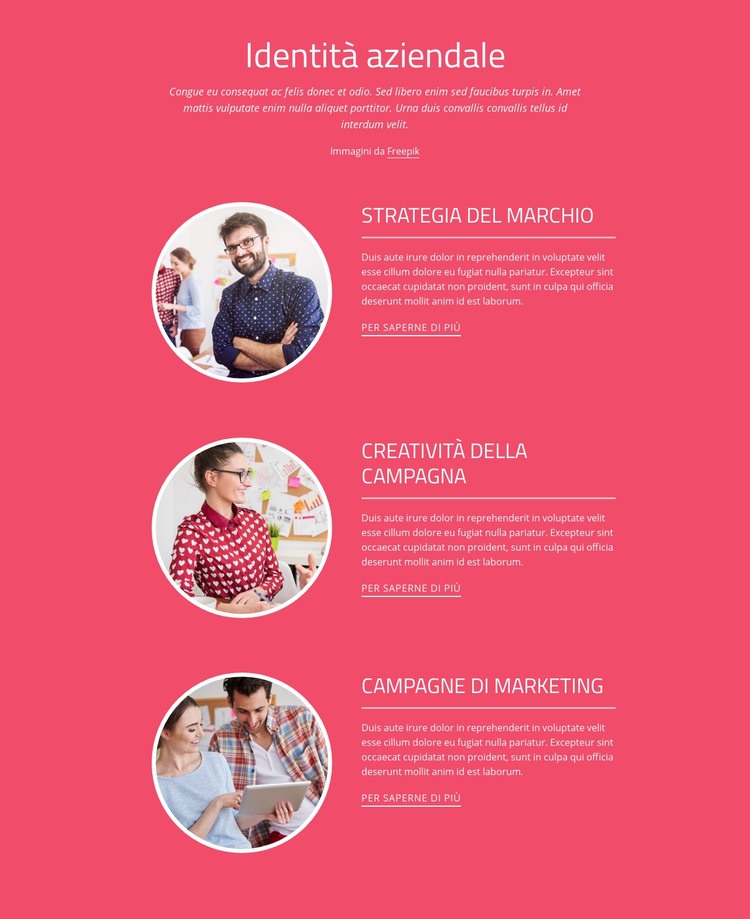 Proposta di vendita unica Mockup del sito web